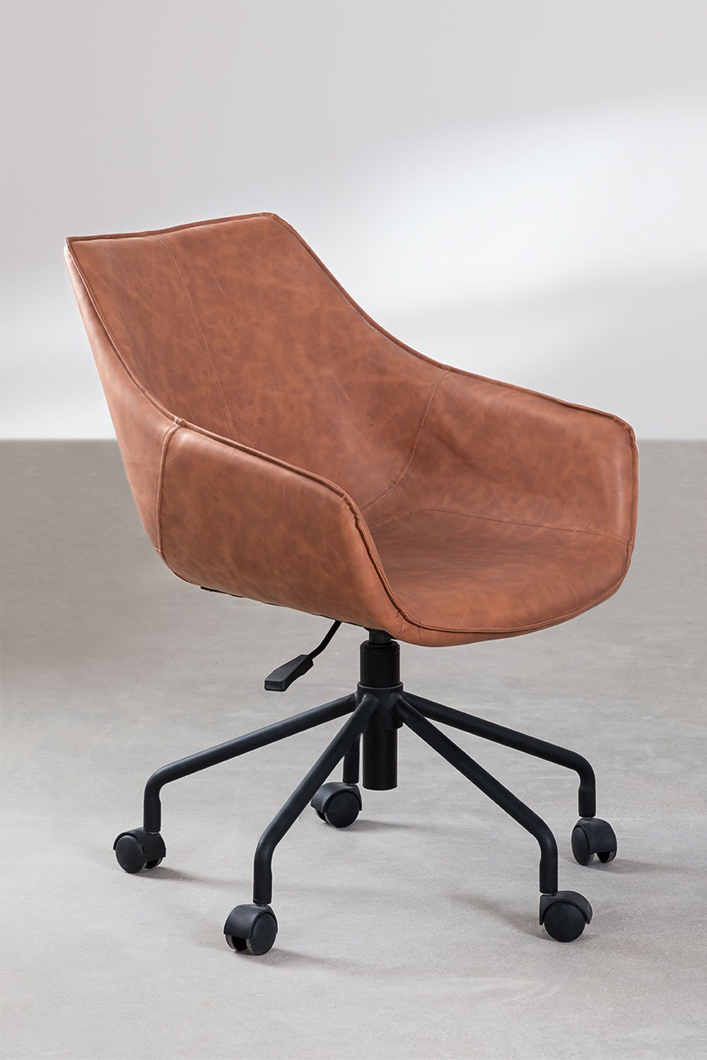 Sedia da scrivania in similpelle Lucy