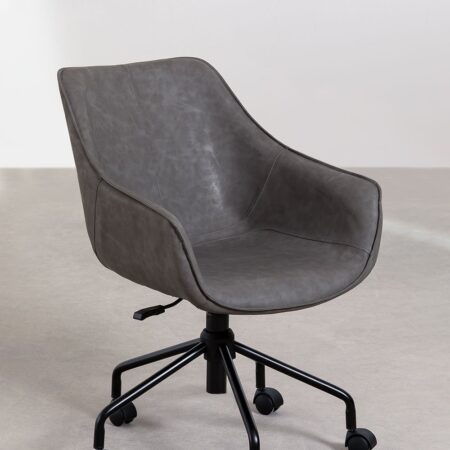 Sedia da scrivania in similpelle Lucy