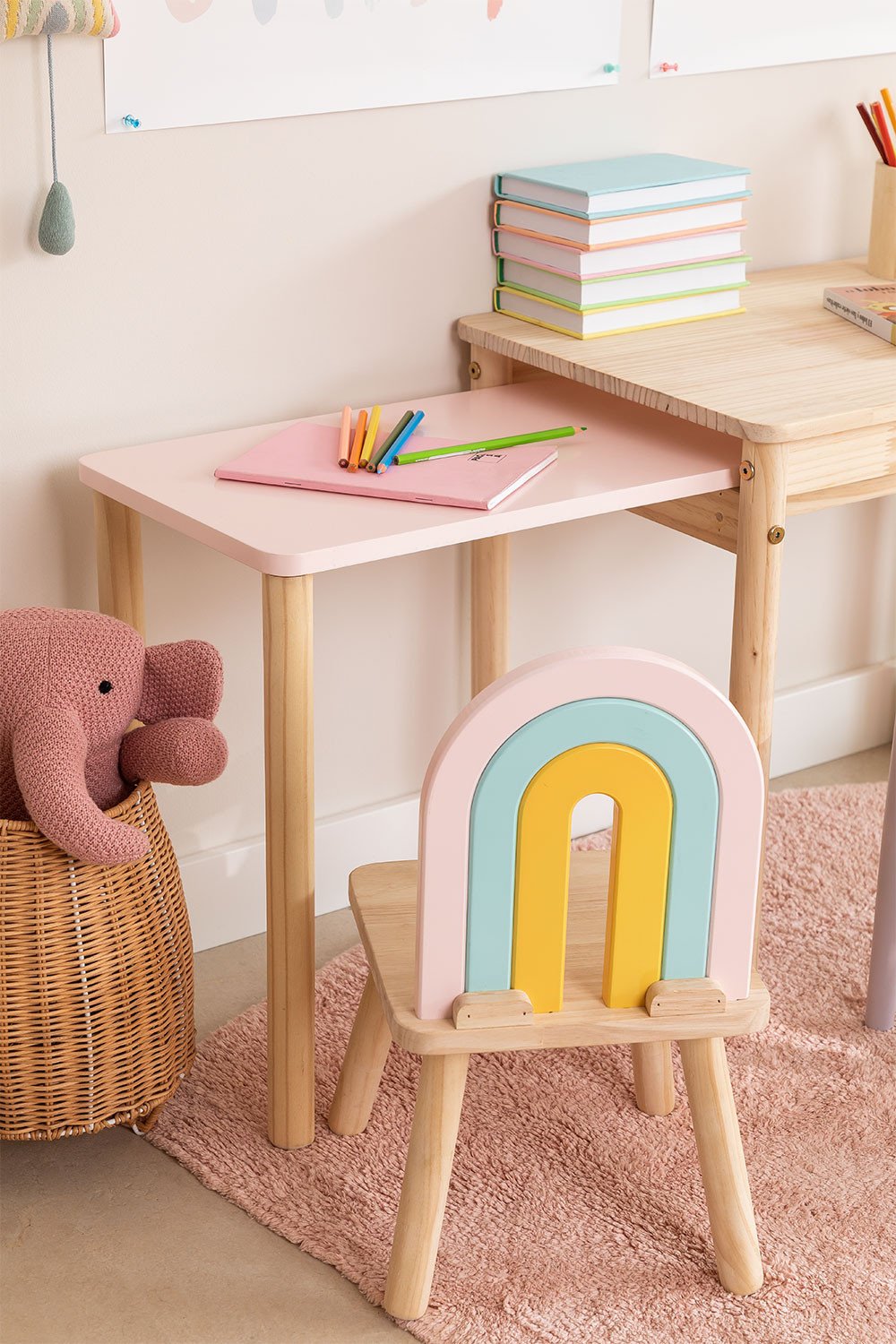 Sedia in legno Mini Rainbow Kids