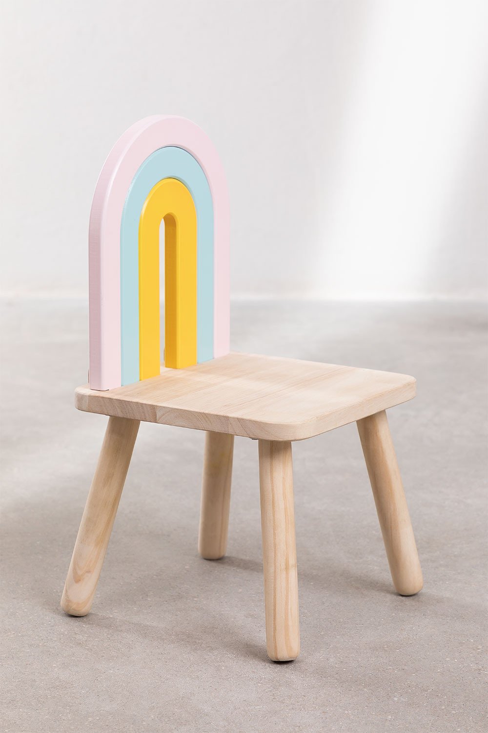 Sedia in legno Mini Rainbow Kids