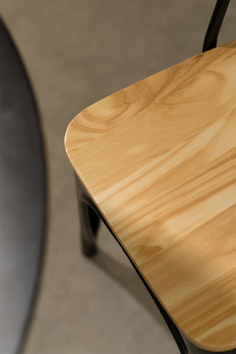 Sedia da pranzo impilabile Lix Madera
