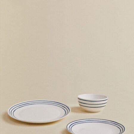 Servizio da tavola in new bone china da 12 pezzi Isolda