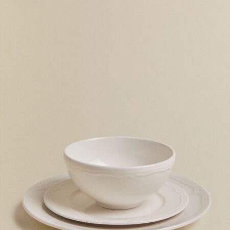 Servizio da tavola in new bone China da 12 pezzi Oritia