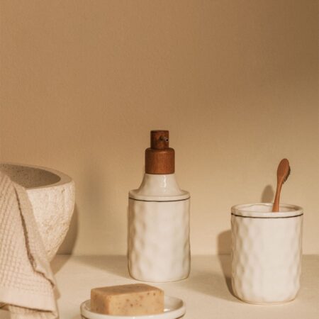 Set da bagno in gres Arauzo