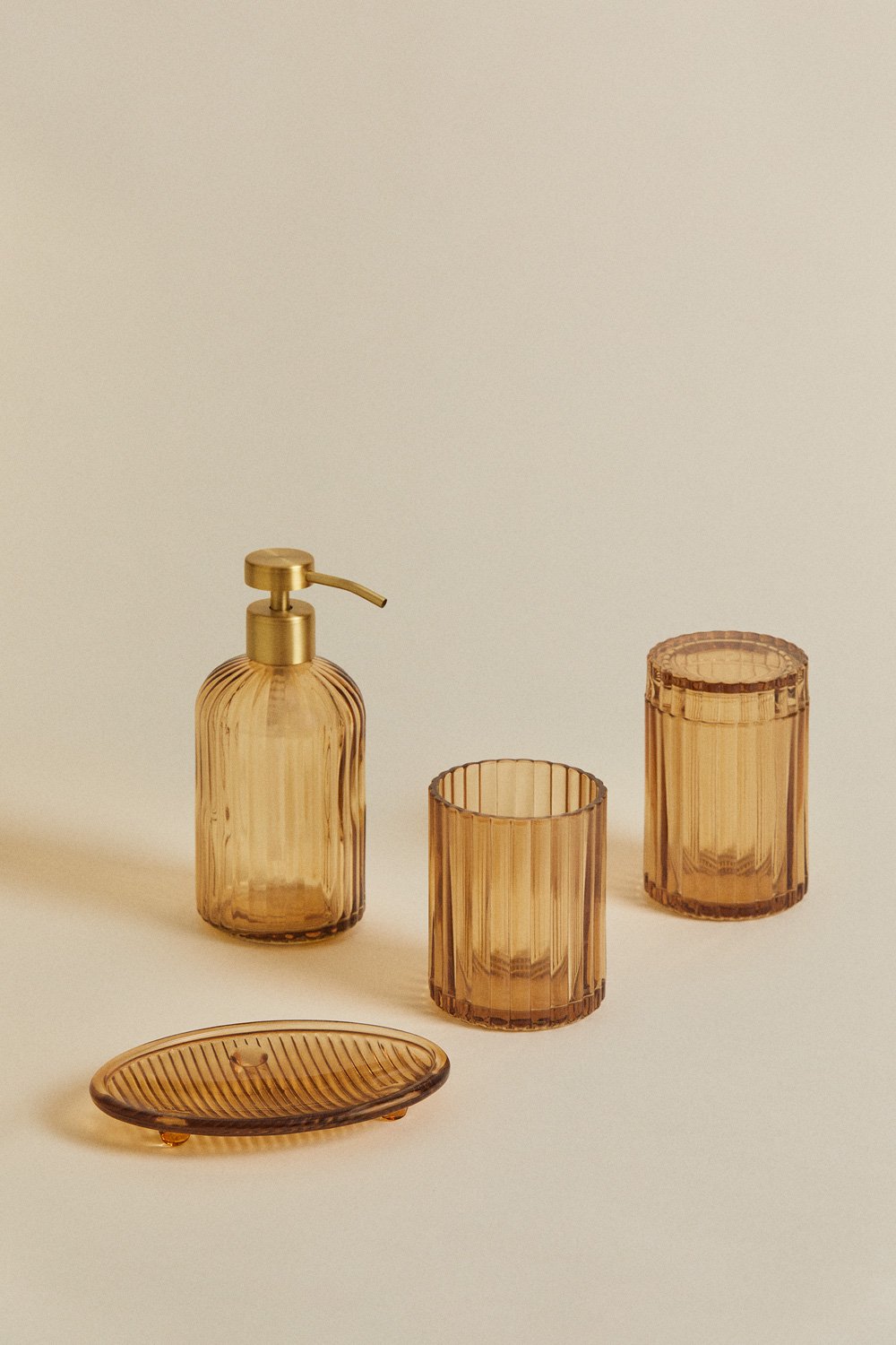 Set da bagno in vetro Gariel