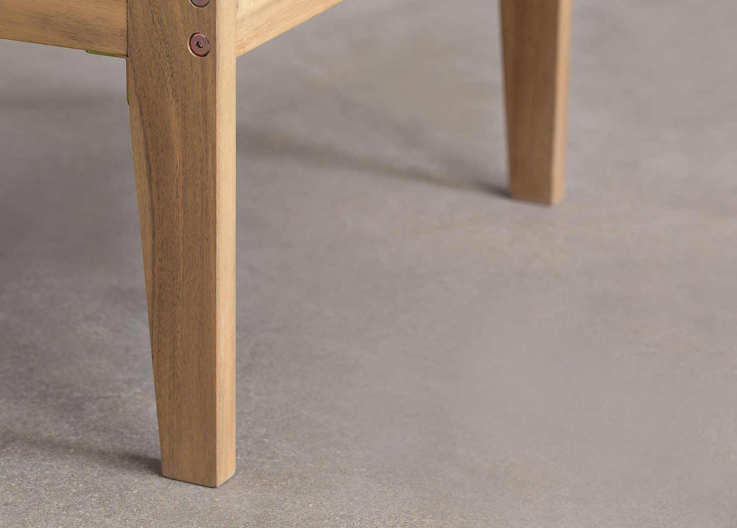 Set da giardino con divano componibile in 5 pezzi con braccioli e tavolino in legno di acacia Filips