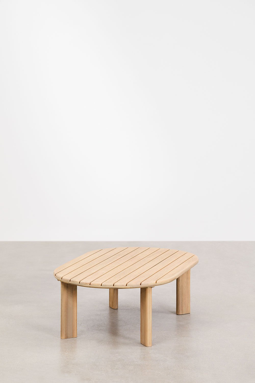 Set da giardino Leilan con 2 poltrone e un tavolino in legno di acacia e rattan