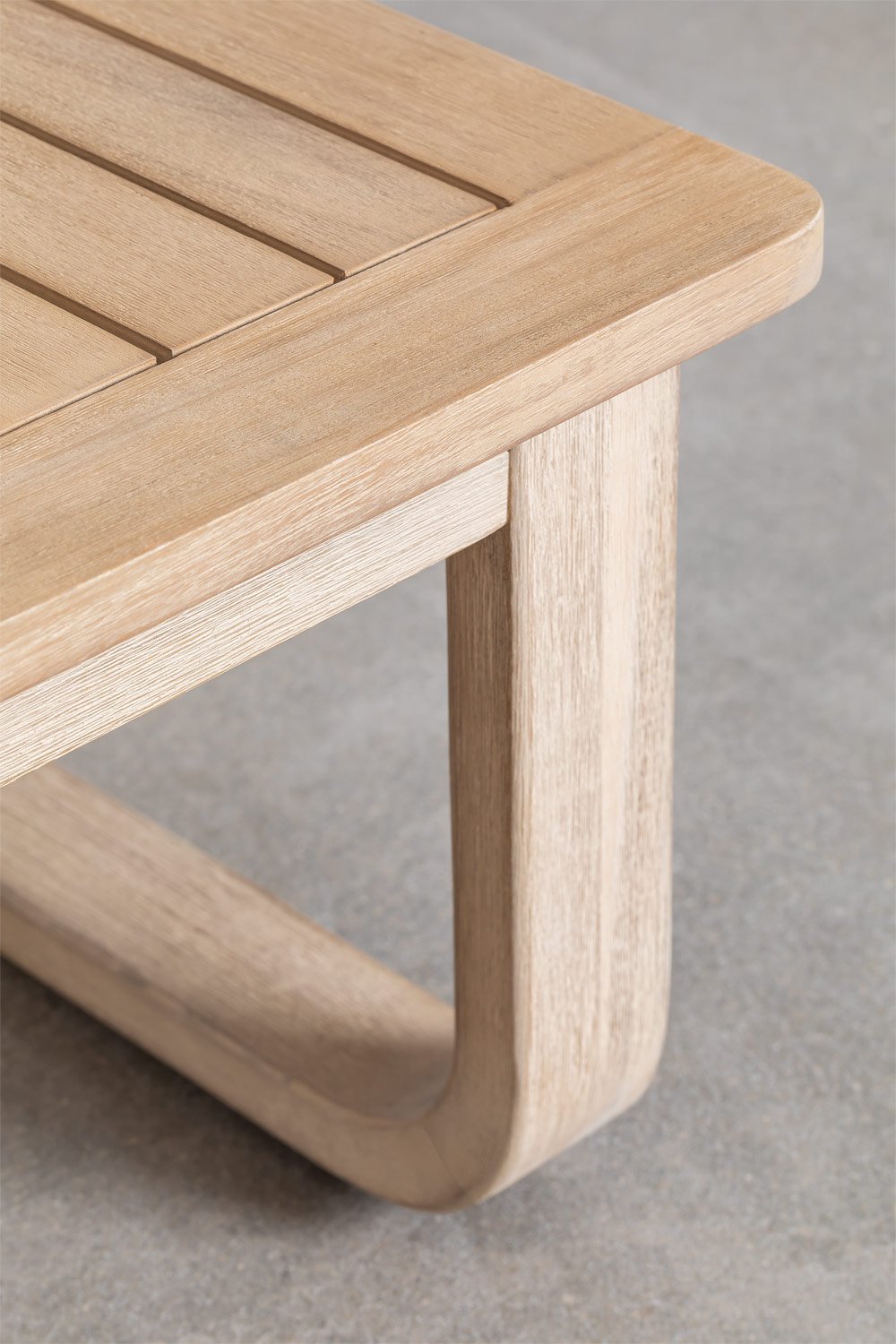 Set da giardino con divano 3 posti e tavolino in legno di acacia di Dunein
