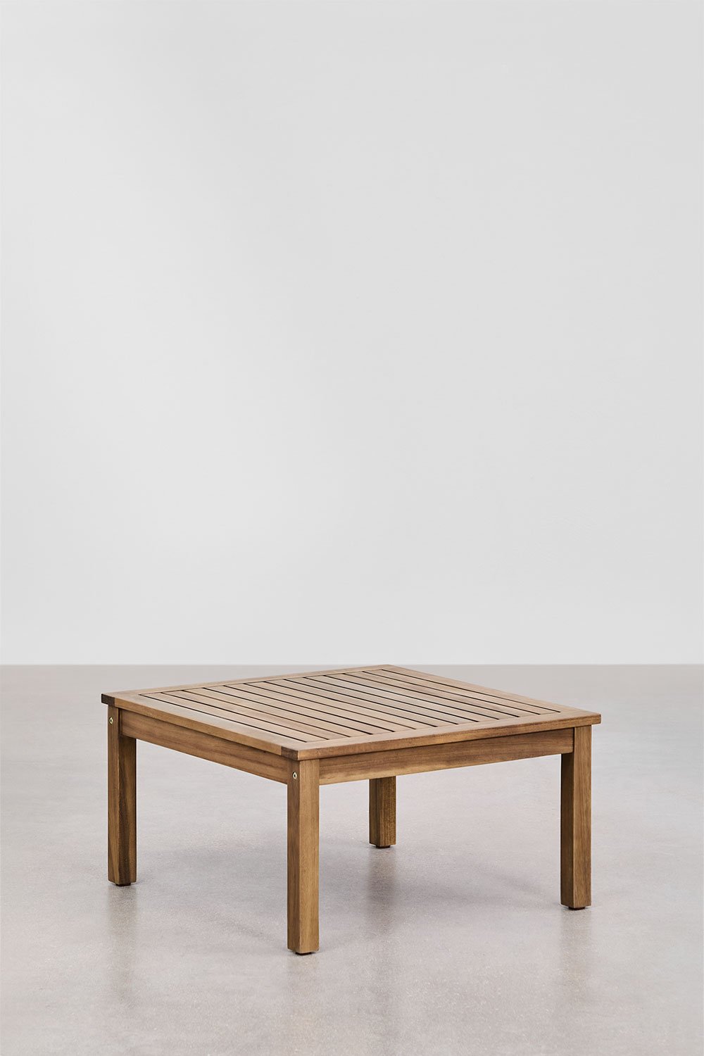 Set di divani modulari Branson in legno di acacia, 2 pezzi, con braccioli, poltrona e tavolino