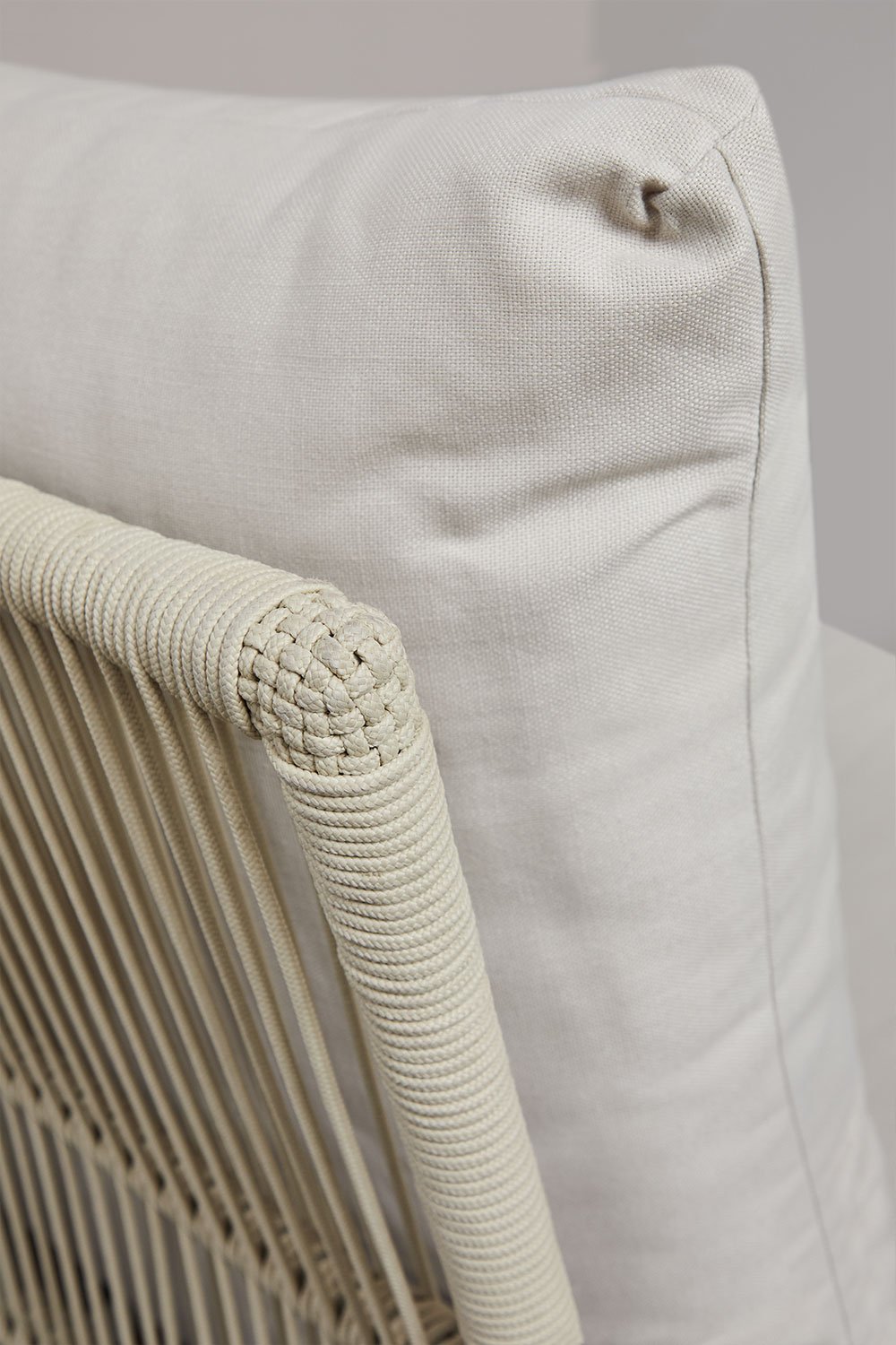 Set da giardino con divano modulare a 4 pezzi con 2 poltrone angolari, poltrona e pouf in legno di acacia Dailin