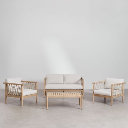 Set da giardino in legno di acacia Bizerta