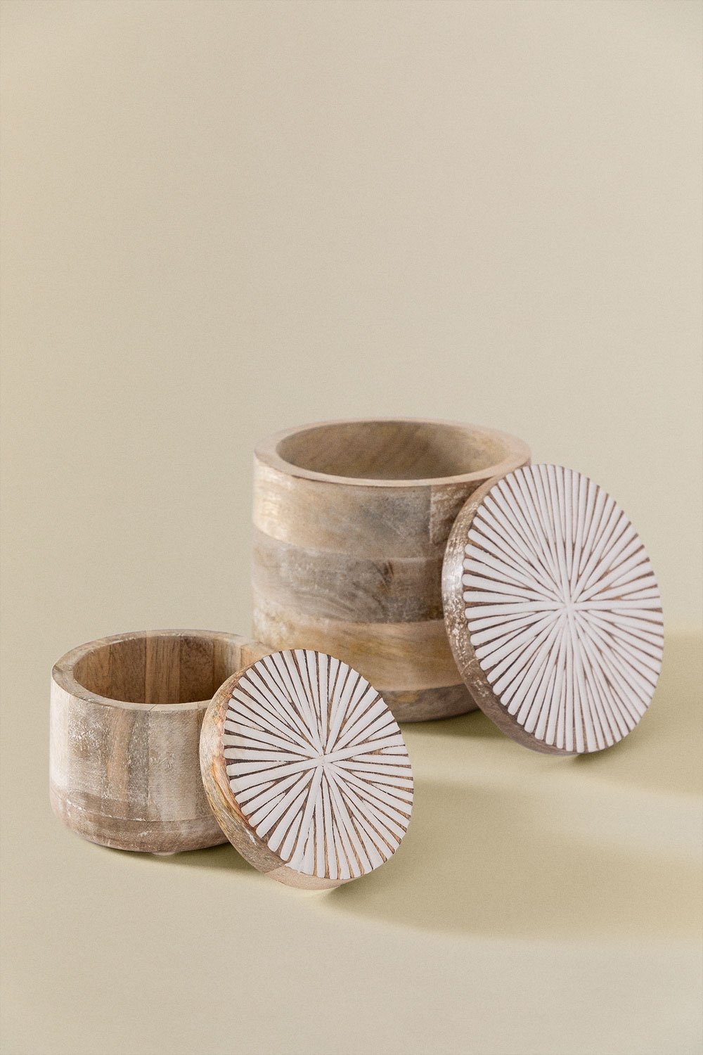 Set di 2 Barche in legno di mango Nabordi