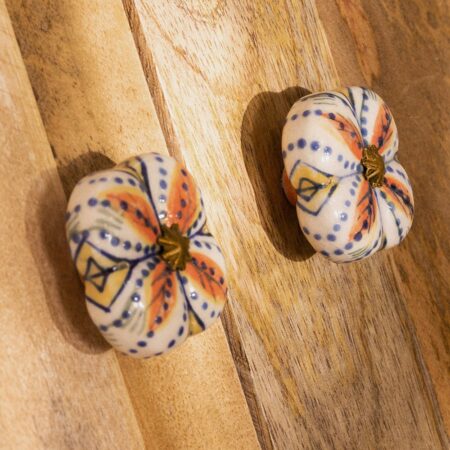 Set di 2 pomelli in Ceramica Flowe