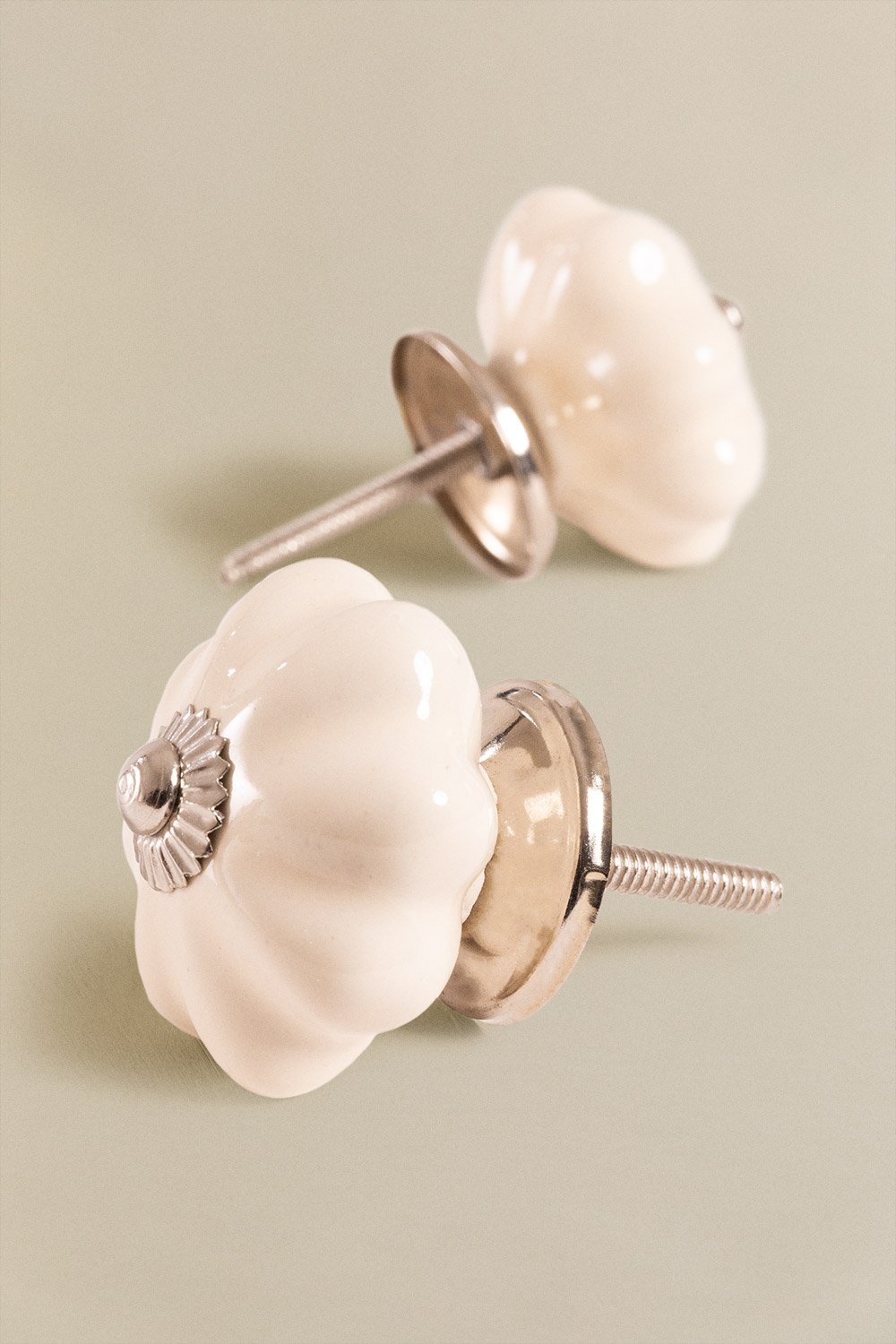 Set di 2 pomelli in ceramica Tova