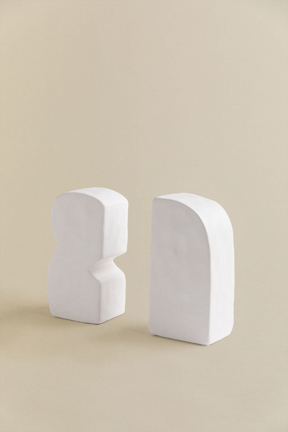 Set di 2 fermalibri in cemento Adler