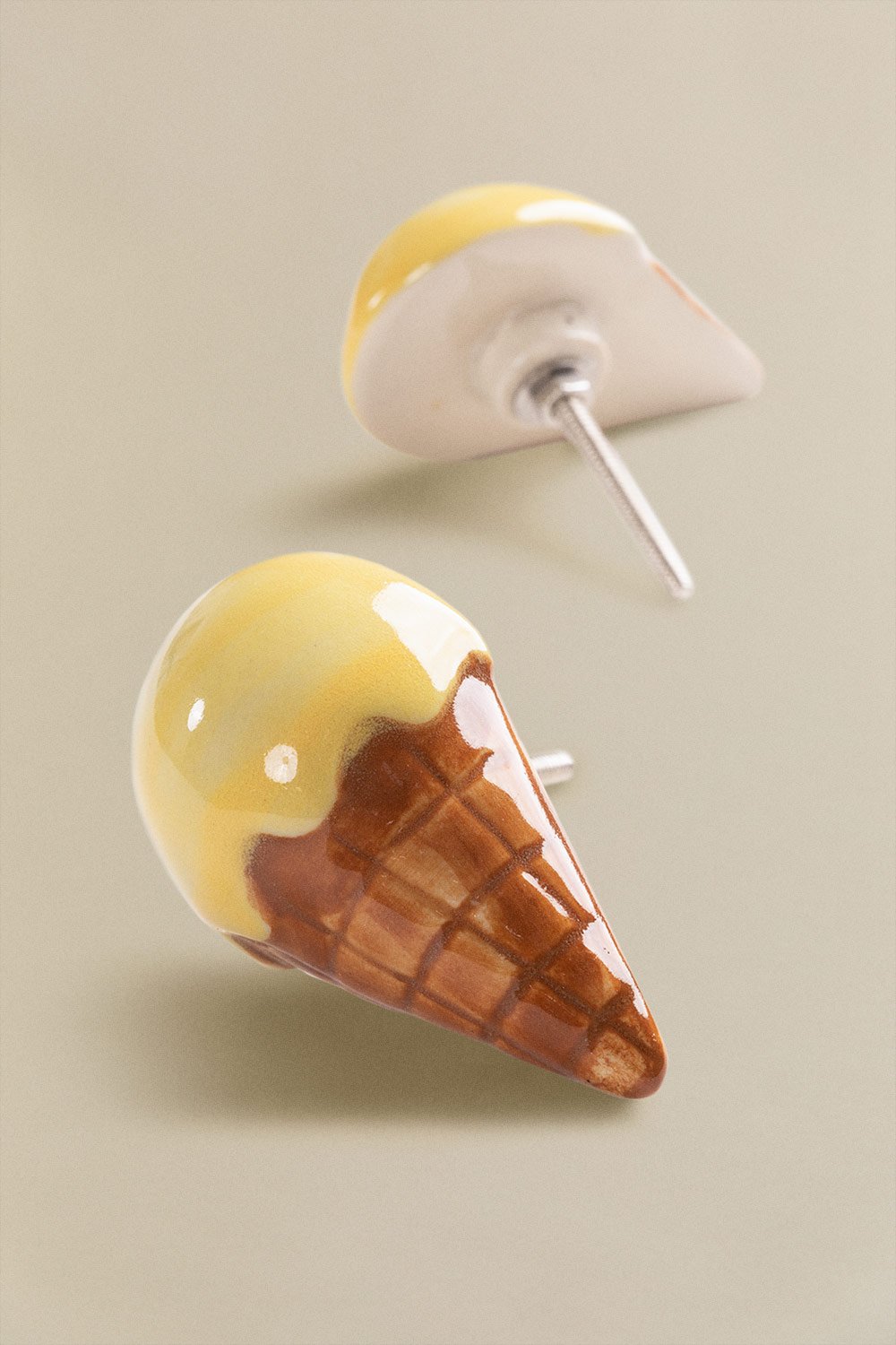 Set di 2 pomelli in ceramica Ice Cream Style Kids