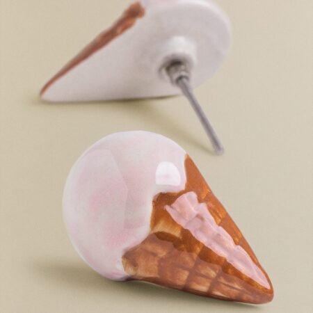 Set di 2 pomelli in ceramica Ice Cream Style Kids