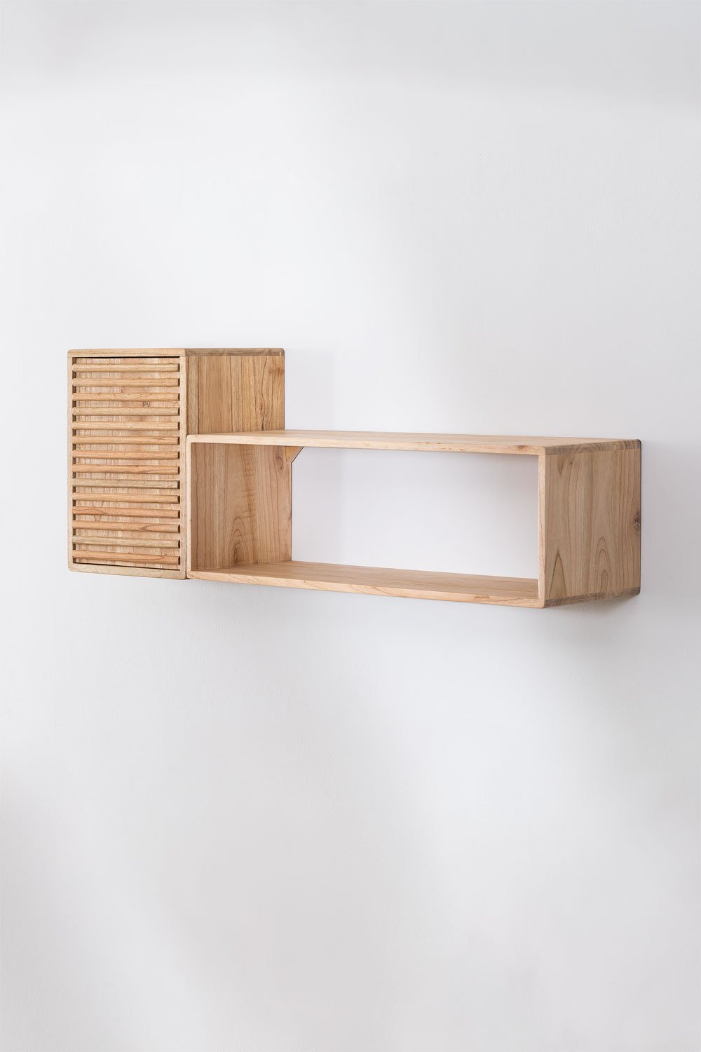 Set di 2 mensole da parete in legno Deleyna