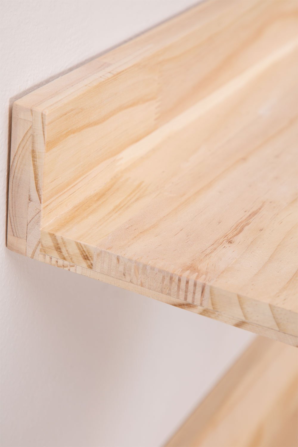 Set di 2 mensole da parete in legno di pino Tydor