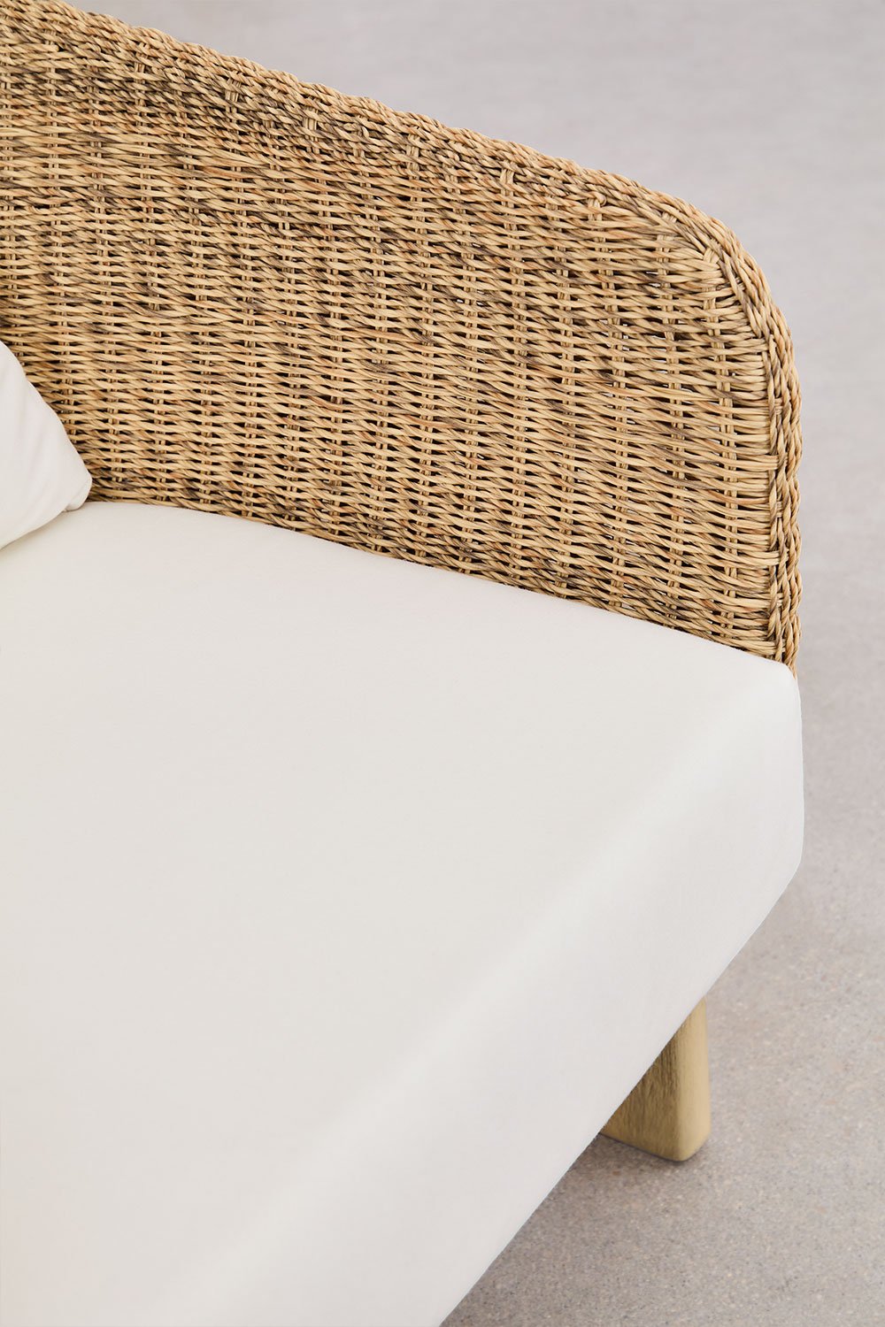Confezione da 2 poltrone Leilan in legno di acacia e rattan sintetico