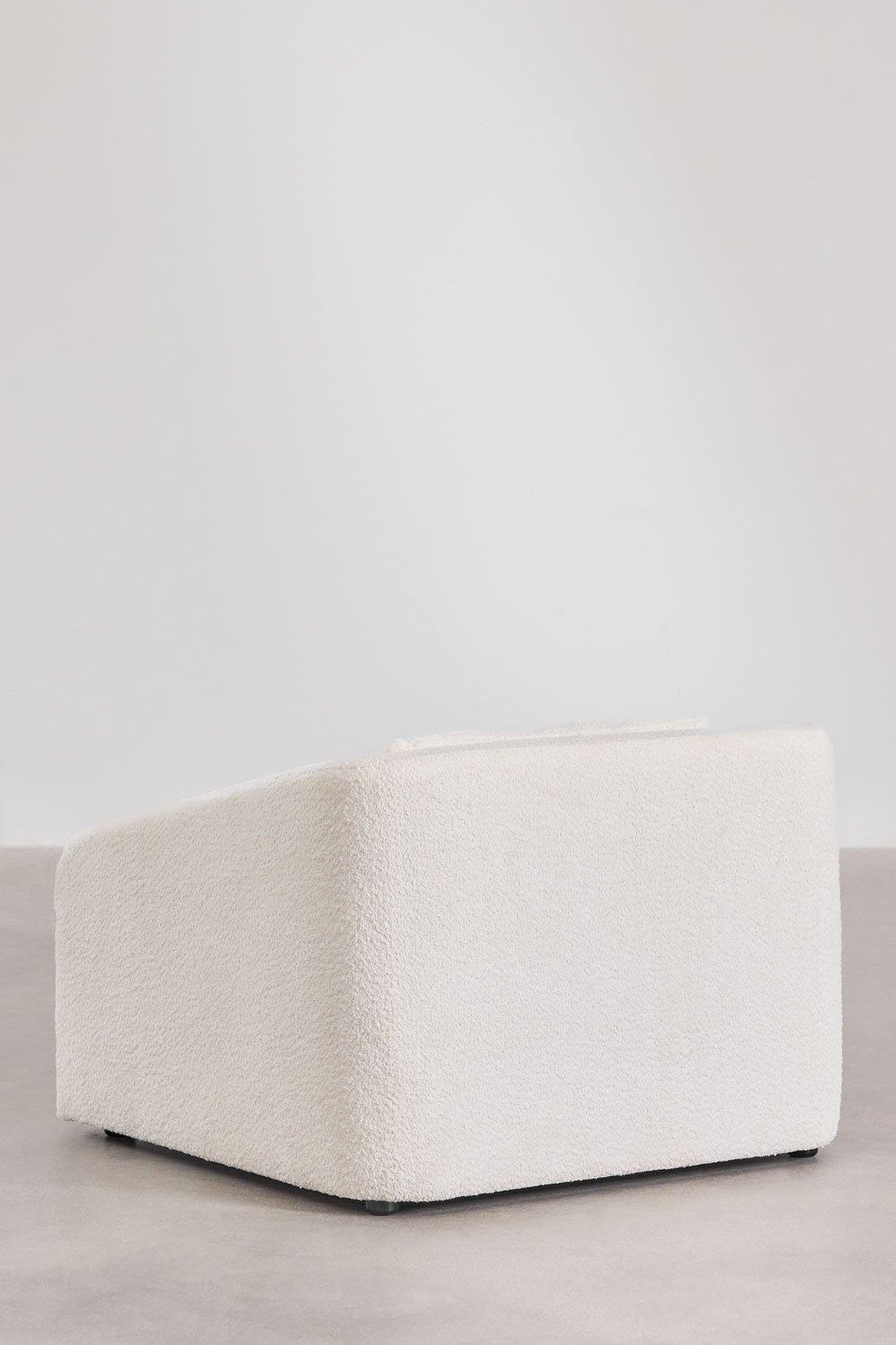 Set di 2 poltrone letto in tessuto bouclé Dalila
