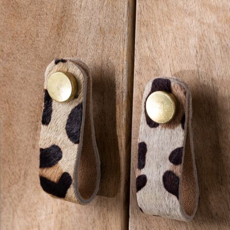Set di 2 pomelli in pelle Solok Style