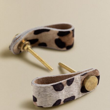 Set di 2 pomelli in pelle Solok Style