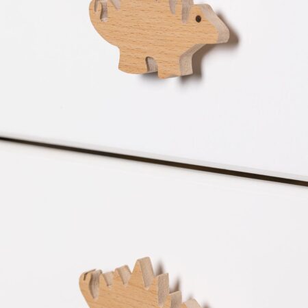 Set di 2 pomelli Spike Kids in legno di faggio