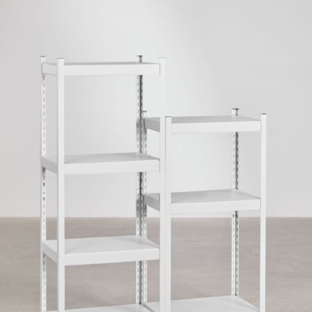 Set di 2 ripiani in acciaio (150-120x60 cm) Crenzi