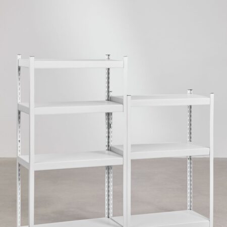 Set di 2 ripiani in acciaio (150-120x80 cm) Crenzi