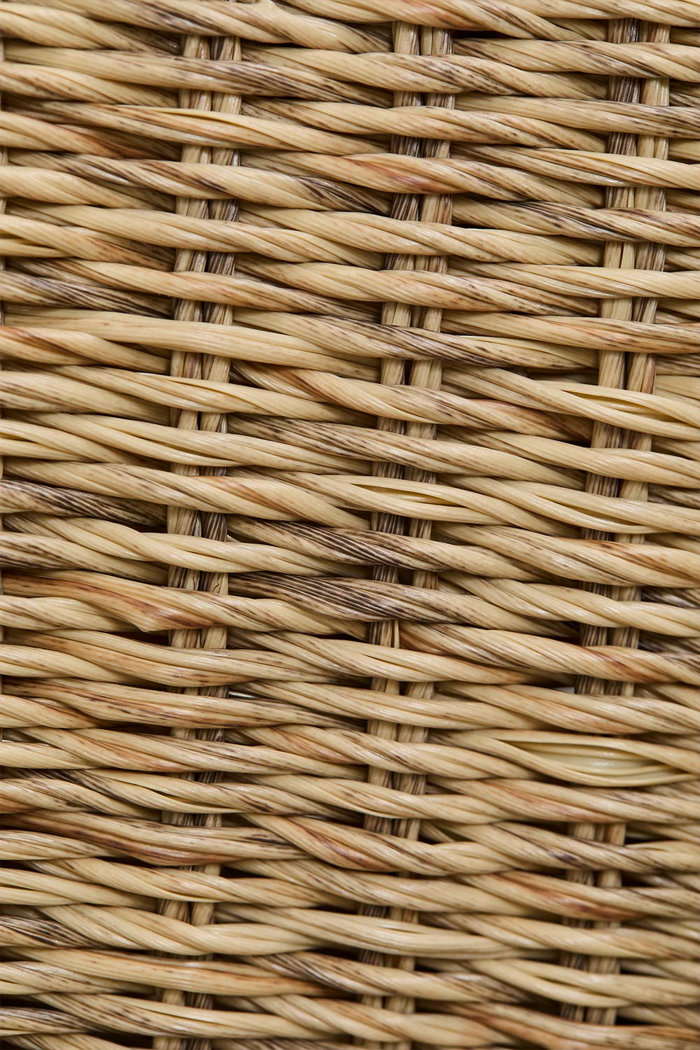 Sedie da pranzo Leilan in legno di acacia e rattan sintetico con braccioli, set da 2