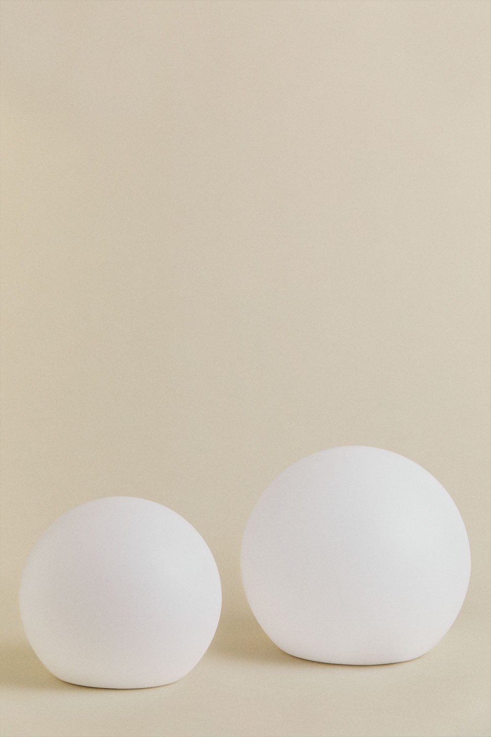 Set di 2 sfere LED solari per esterno Olbina
