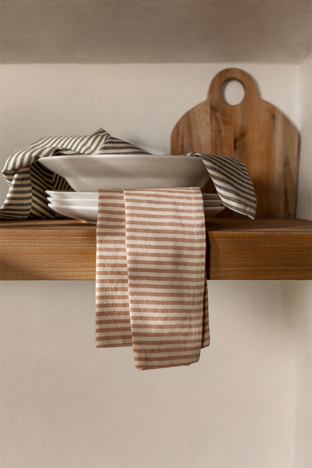 Set di 2 strofinacci da cucina in cotone Nelies