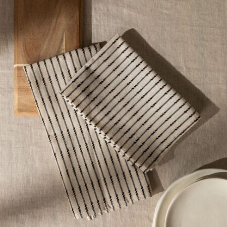 Set di 2 strofinacci da cucina in cotone Oziel