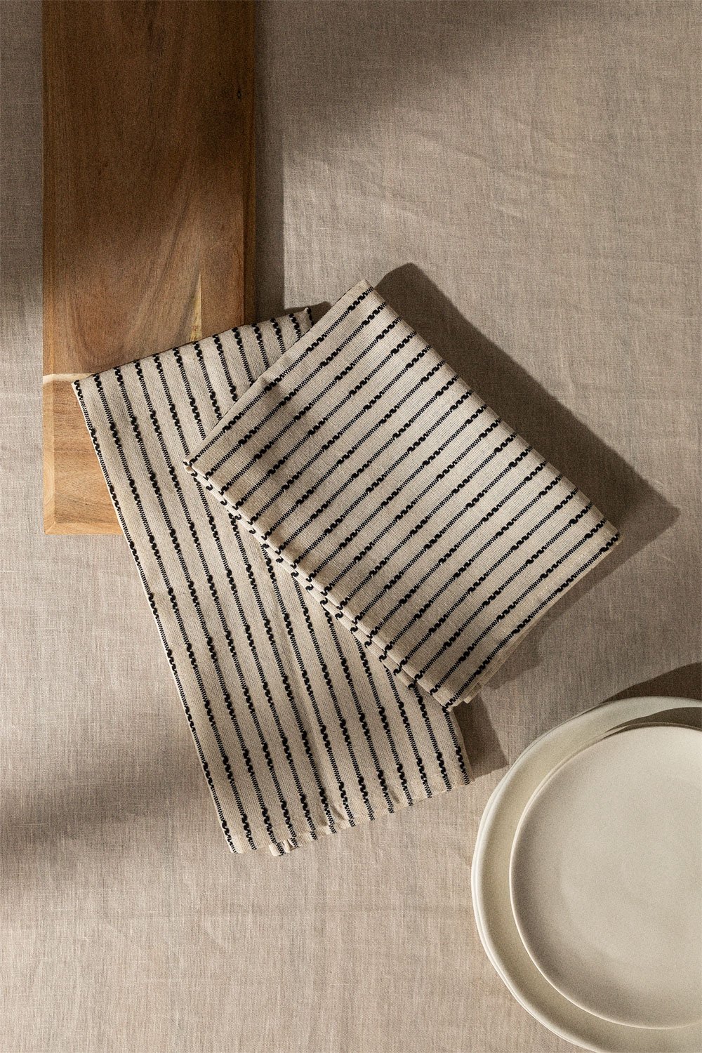 Set di 2 strofinacci da cucina in cotone Oziel