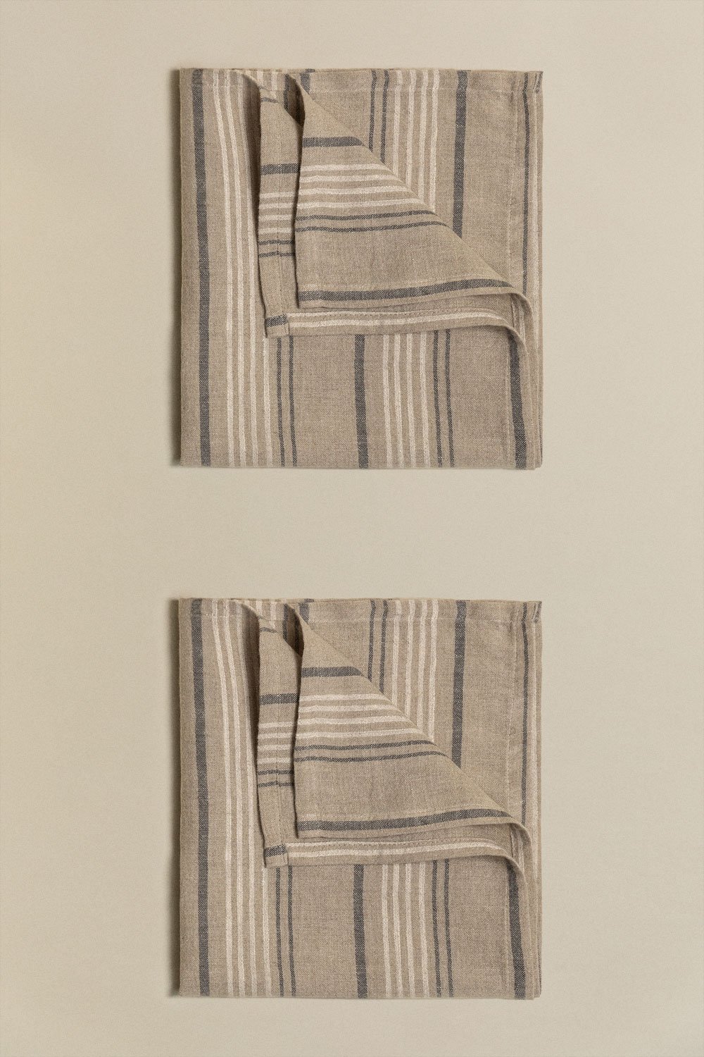 Set di 2 tovaglioli in lino e cotone Darby