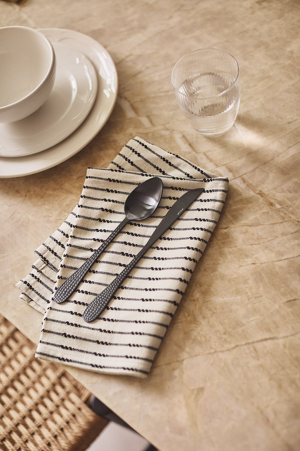 Set di 2 tovaglioli in cotone Oziel
