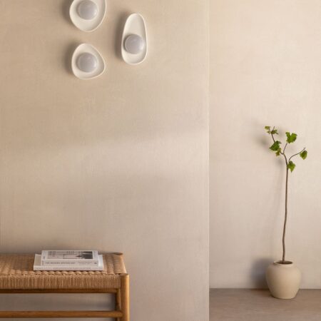 Set di 3 applique a LED in gesso Givert
