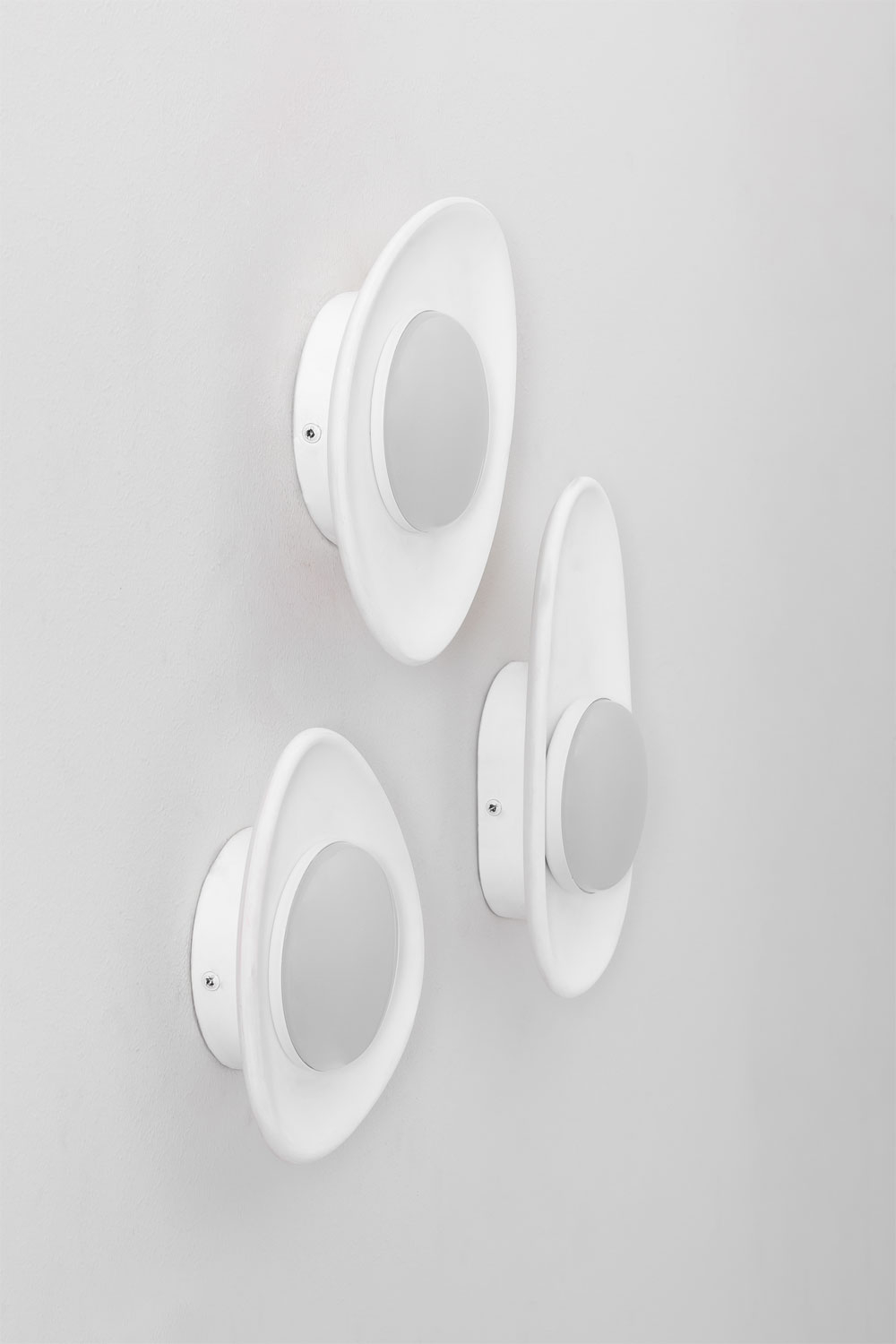Set di 3 applique a LED in gesso Givert