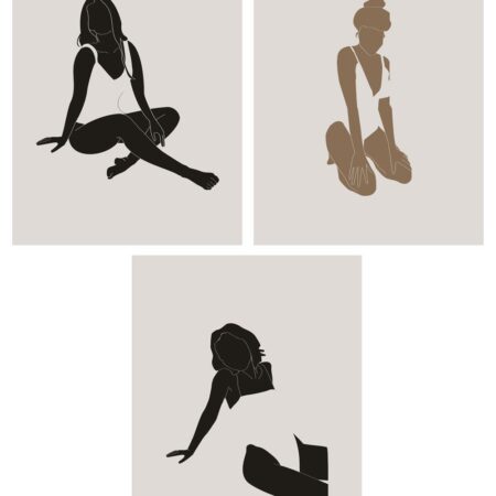 Set di 3 Poster Decorativi (30x40 cm) Gelves