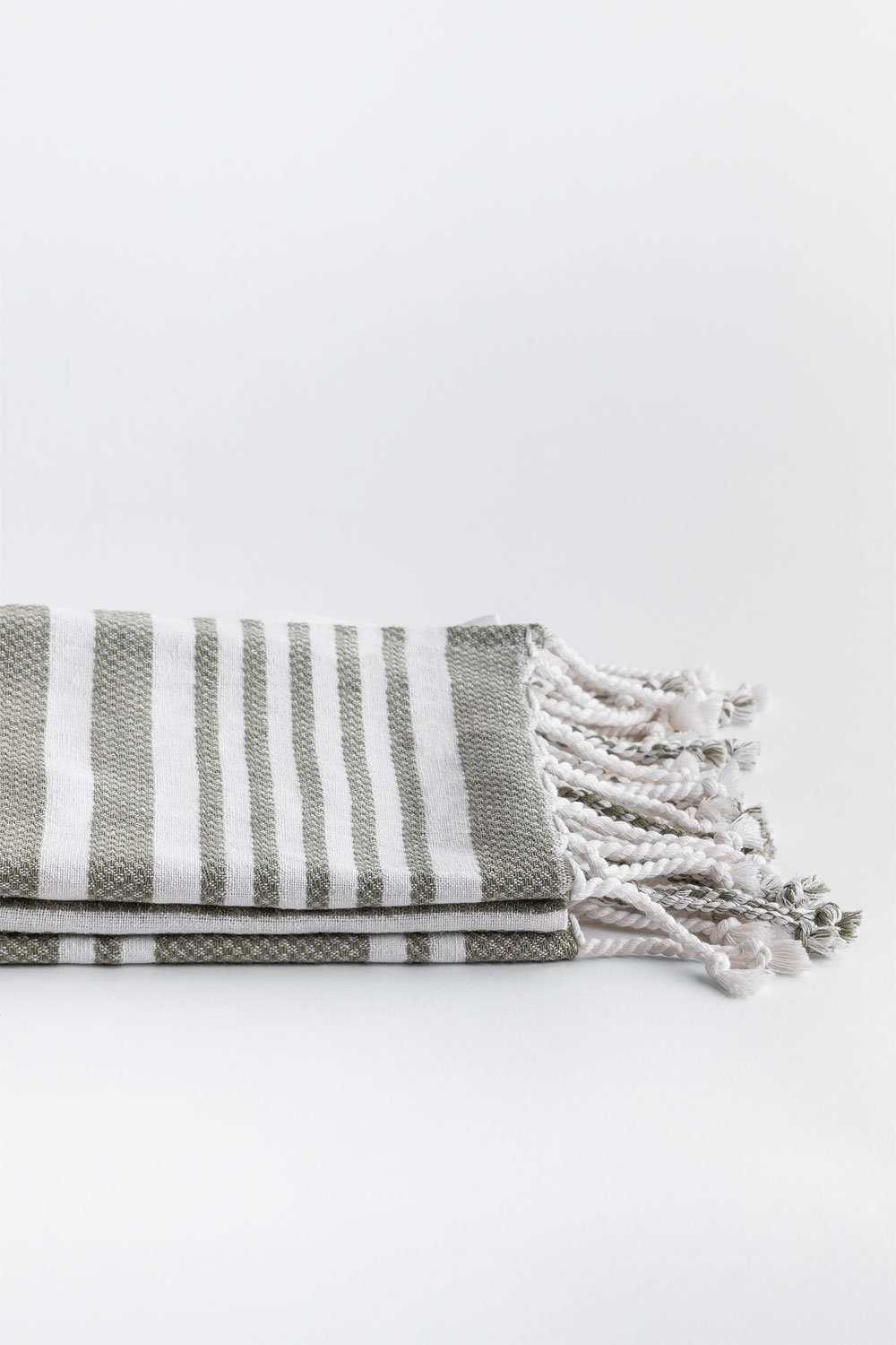 Set di 3 strofinacci da cucina in cotone Gergana