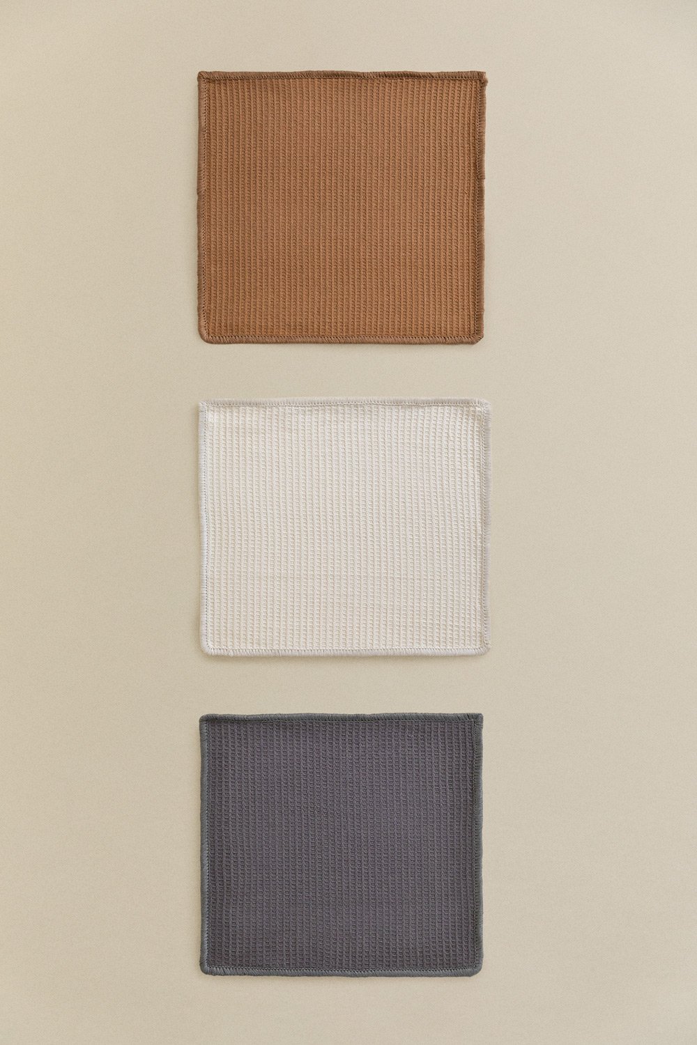 Set di 3 strofinacci da cucina in cotone Melnik