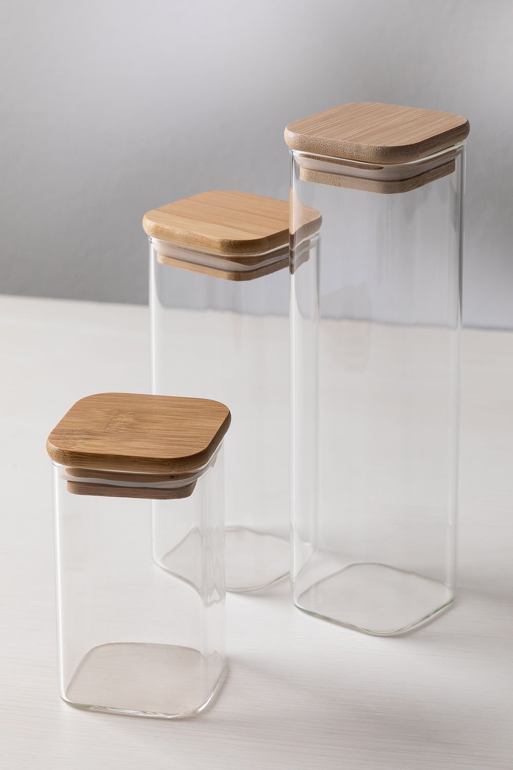 Set di 3 vasetti in vetro Valkey