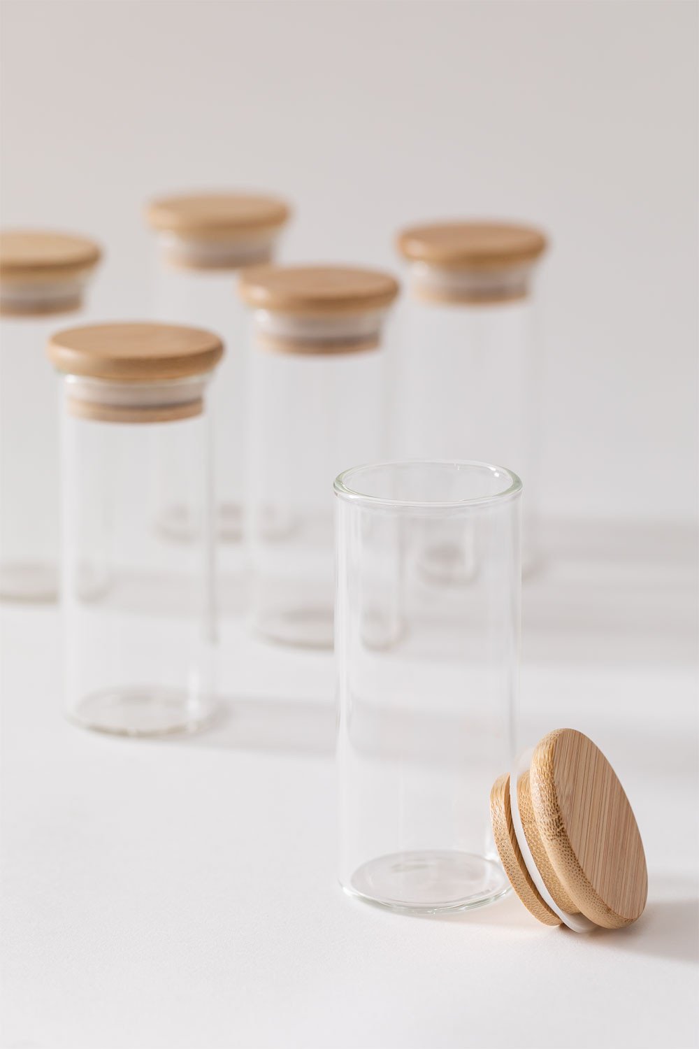 Set di 6 barattoli per spezie con cucchiaio (Ø 4,8 cm) Seyne
