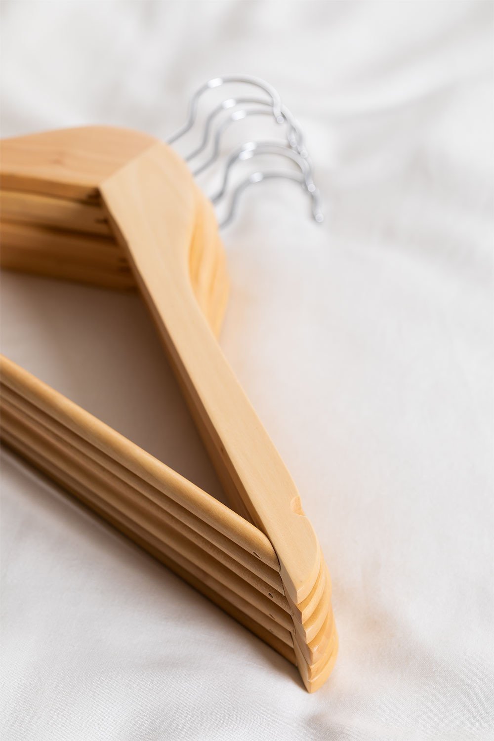 Set di 6 appendini in legno Orig