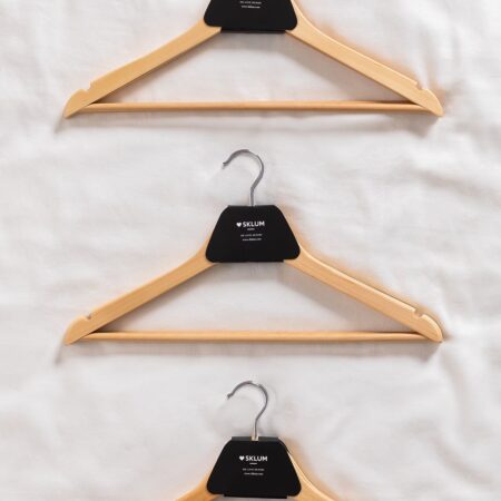 Set di 6 appendini in legno Orig