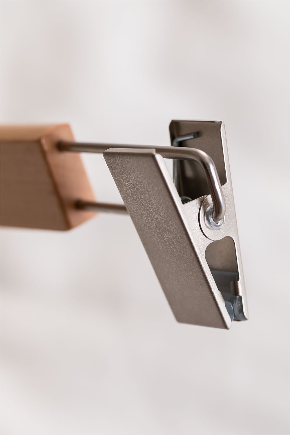 Set di 6 grucce in legno Rita con clip