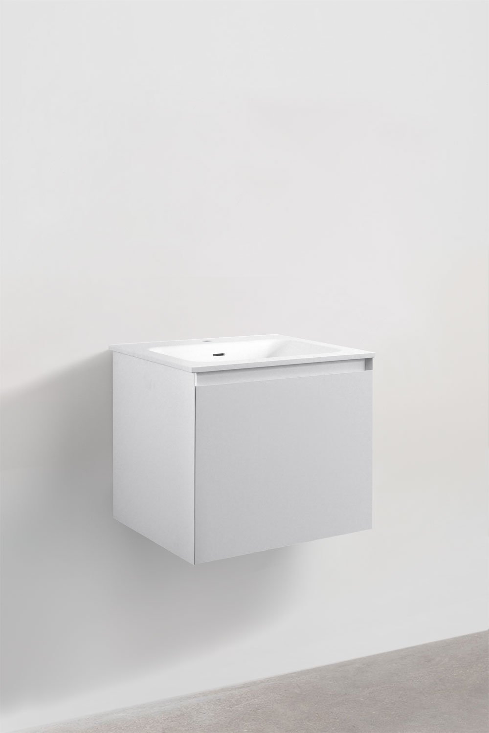 Set mobili da bagno in legno Macrae con lavabo integrato