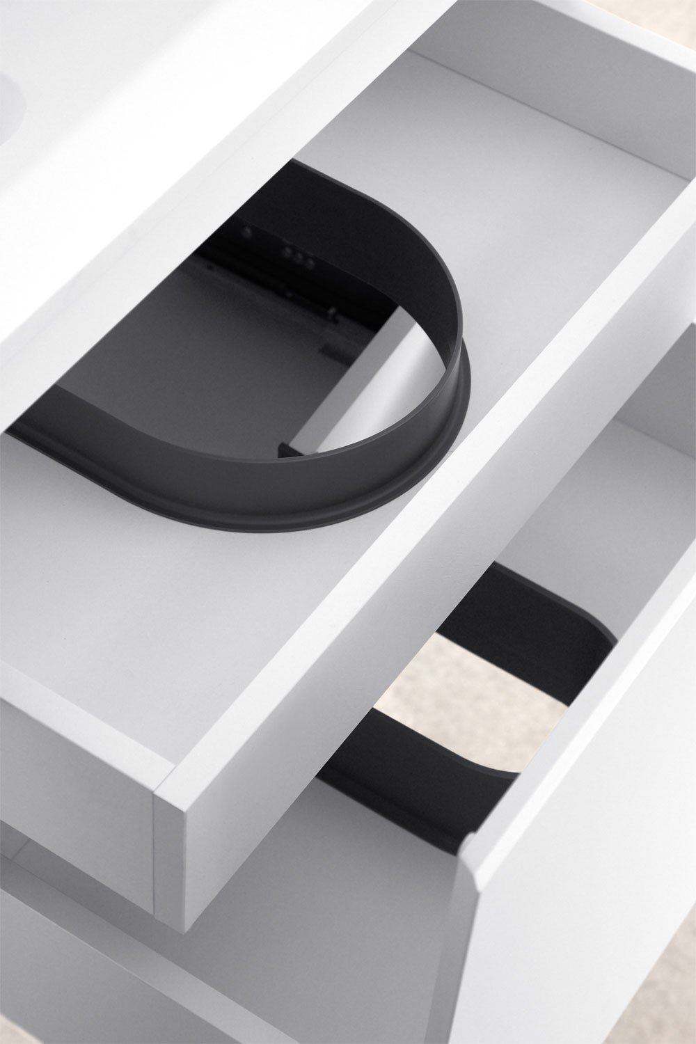 Set mobili da bagno in legno Macrae con lavabo integrato