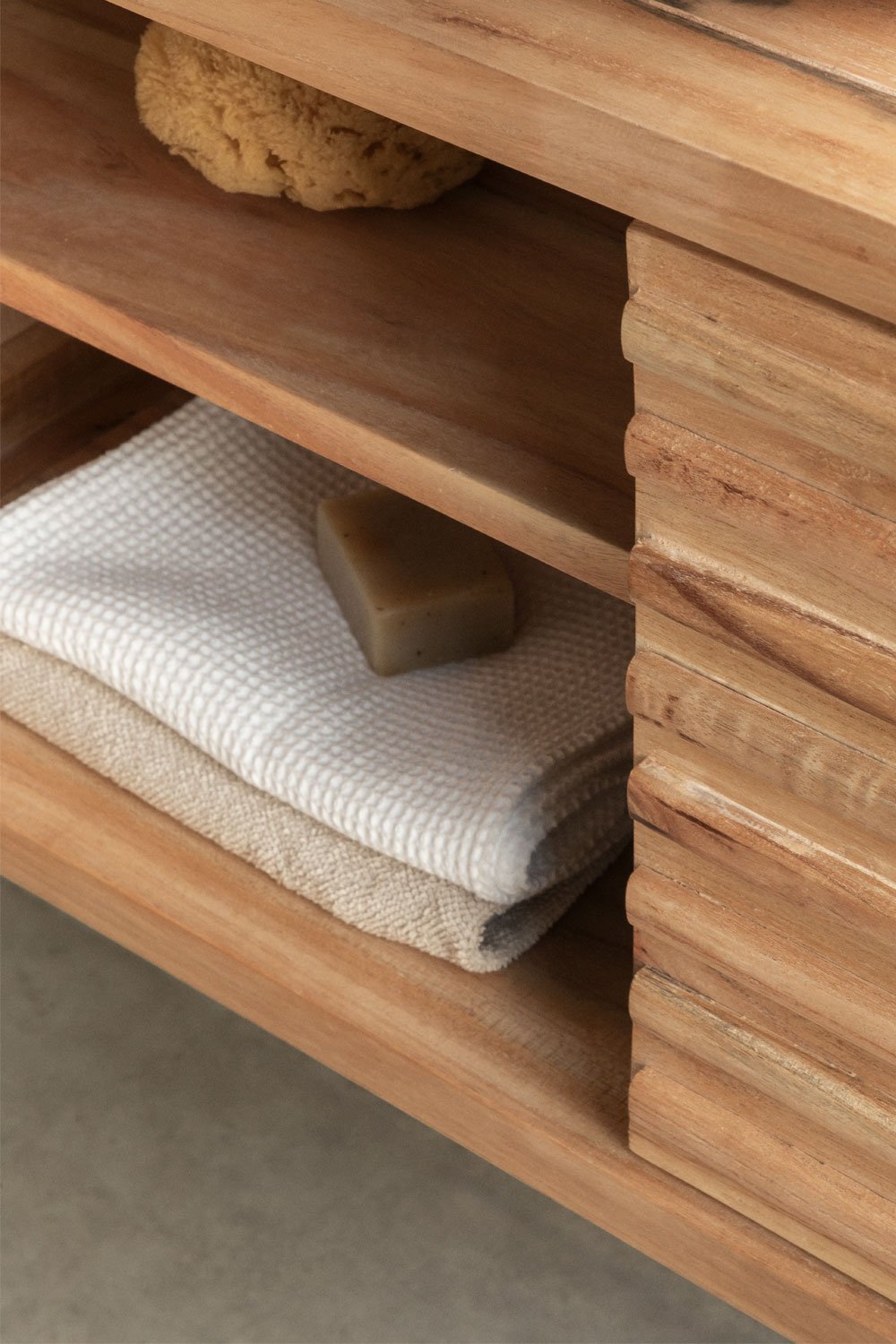 Set di mobili da bagno in legno Deleyna